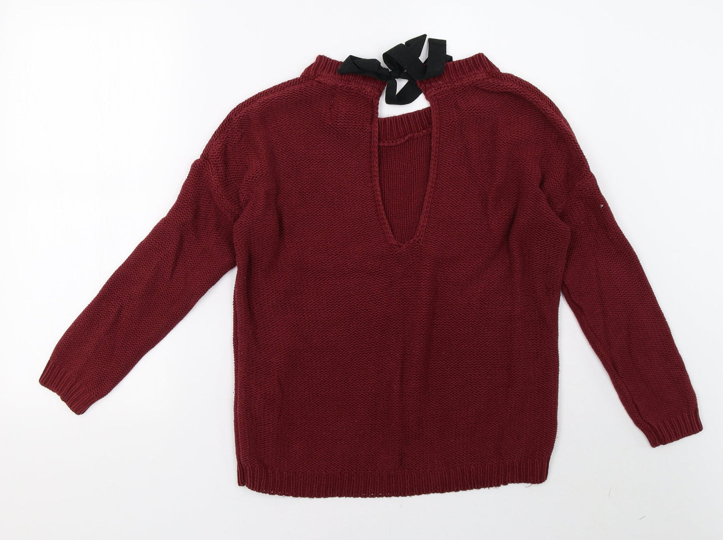 Bershka Womens Red   Pullover Sweatshirt Size S