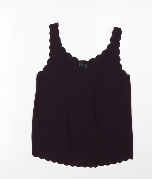 Womens UK Size 8 Topshop Purple Basic Tank