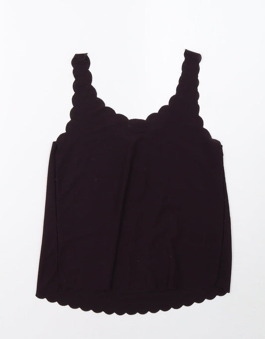 Womens UK Size 8 Topshop Purple Basic Tank