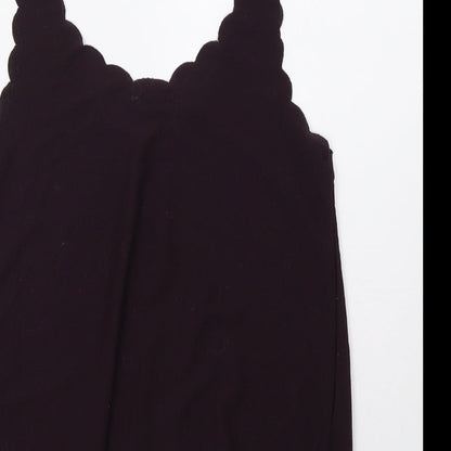 Womens UK Size 8 Topshop Purple Basic Tank