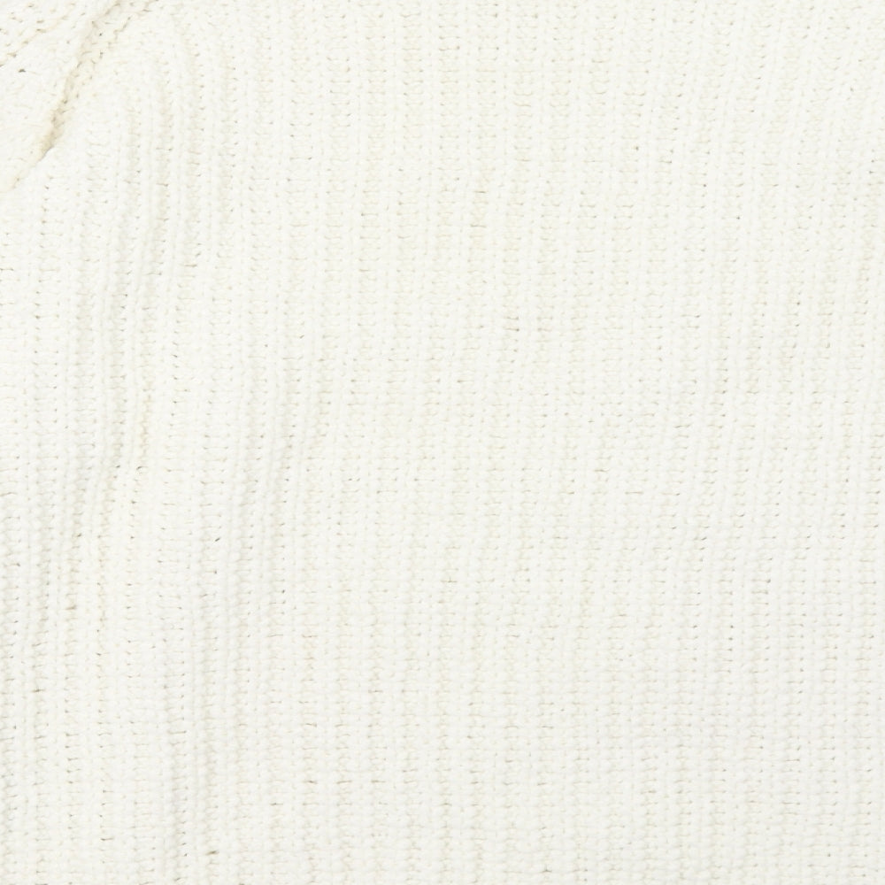 Womens UK Size L Marks and Spencer White Pullover Sweatshirt