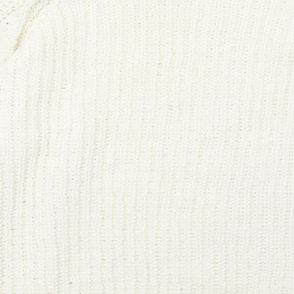 Womens UK Size L Marks and Spencer White Pullover Sweatshirt
