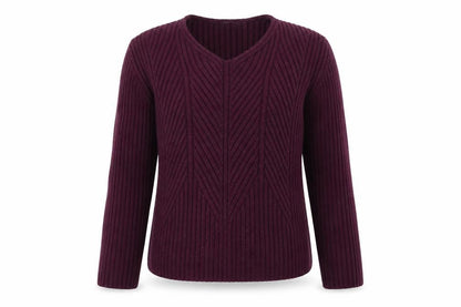 JFW Womens Purple  Knit Pullover Sweatshirt Size XL