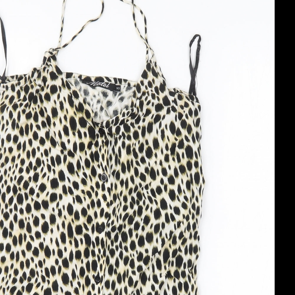 Womens UK Size XS Motel Multicoloured Basic Tank