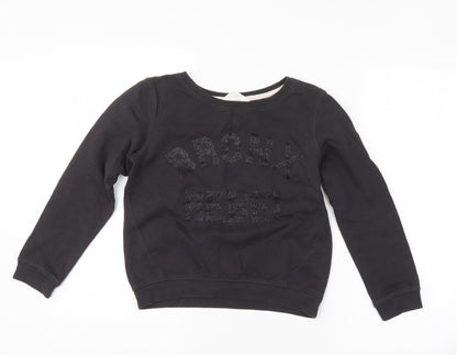 H&M Girls Grey   Pullover Sweatshirt Size 11-12 Years
