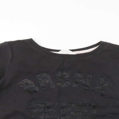 H&M Girls Grey   Pullover Sweatshirt Size 11-12 Years