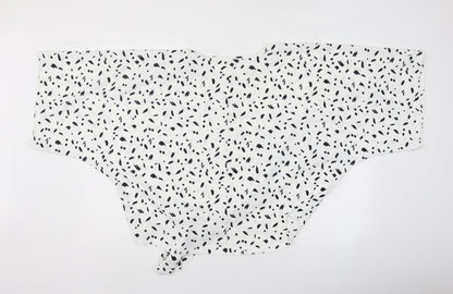 Glamour style Womens White Polka Dot  Basic Blouse Size S