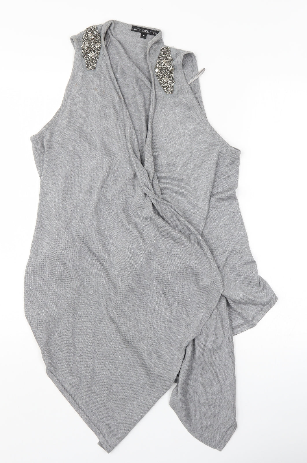 Womens UK Size M Marks and Spencer Grey Cardigan Jumper