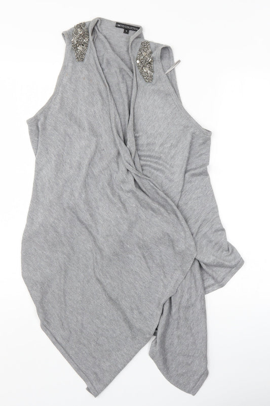 Womens UK Size M Marks and Spencer Grey Cardigan Jumper