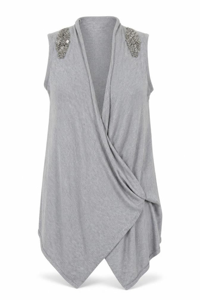 Marks & Spencer Womens Grey   Cardigan Jumper Size M