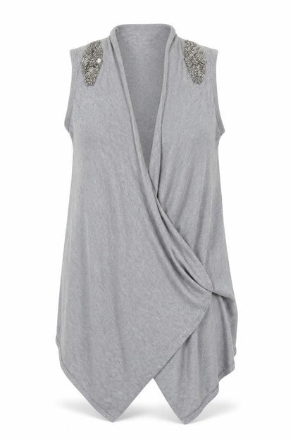 Marks & Spencer Womens Grey   Cardigan Jumper Size M