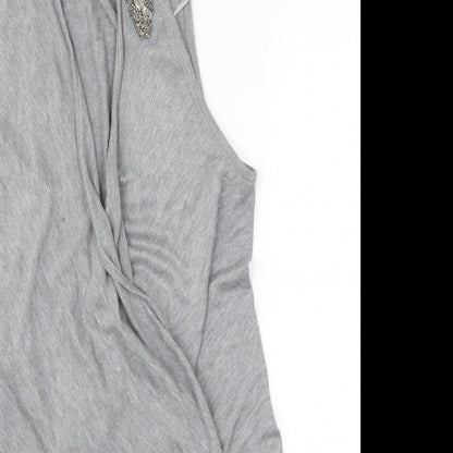Womens UK Size M Marks and Spencer Grey Cardigan Jumper