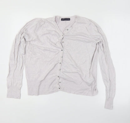 Womens UK Size 12 Marks and Spencer Pink Full Zip Jumper