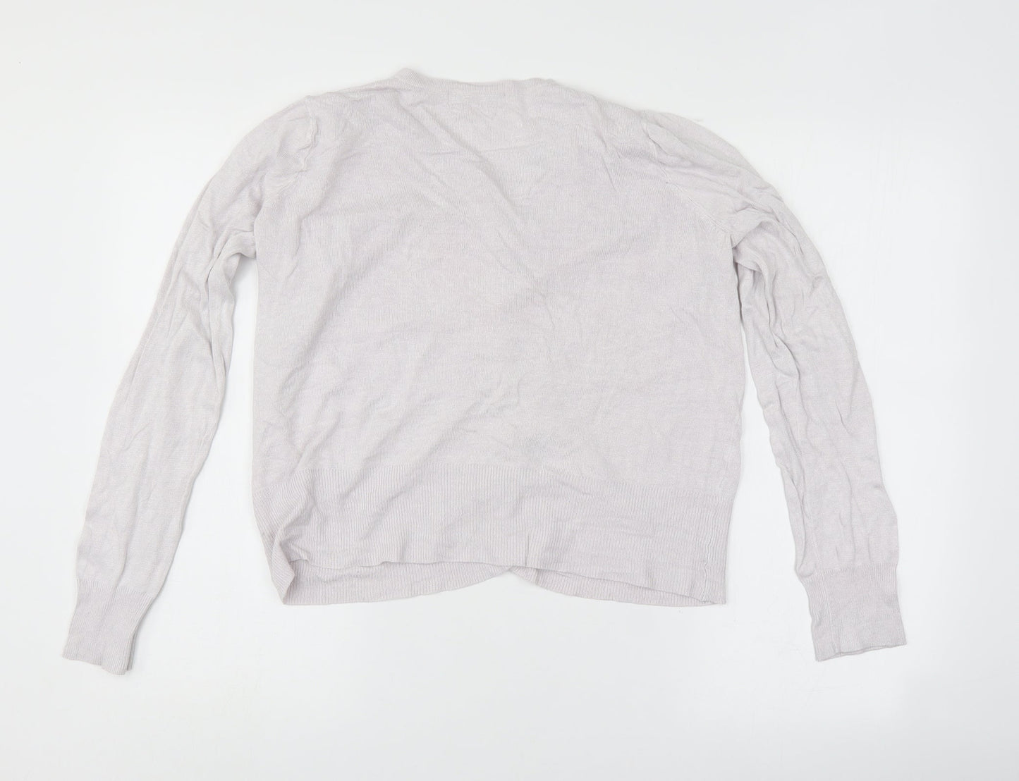 Womens UK Size 12 Marks and Spencer Pink Full Zip Jumper
