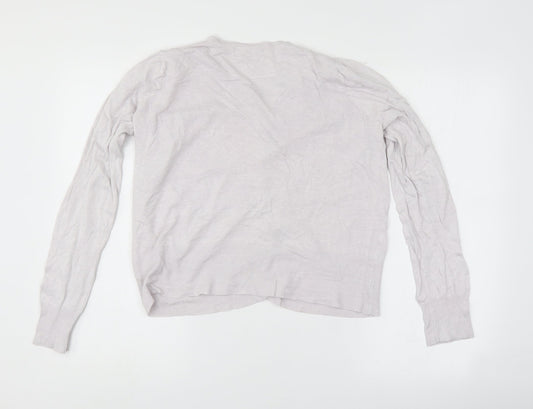 Womens UK Size 12 Marks and Spencer Pink Full Zip Jumper