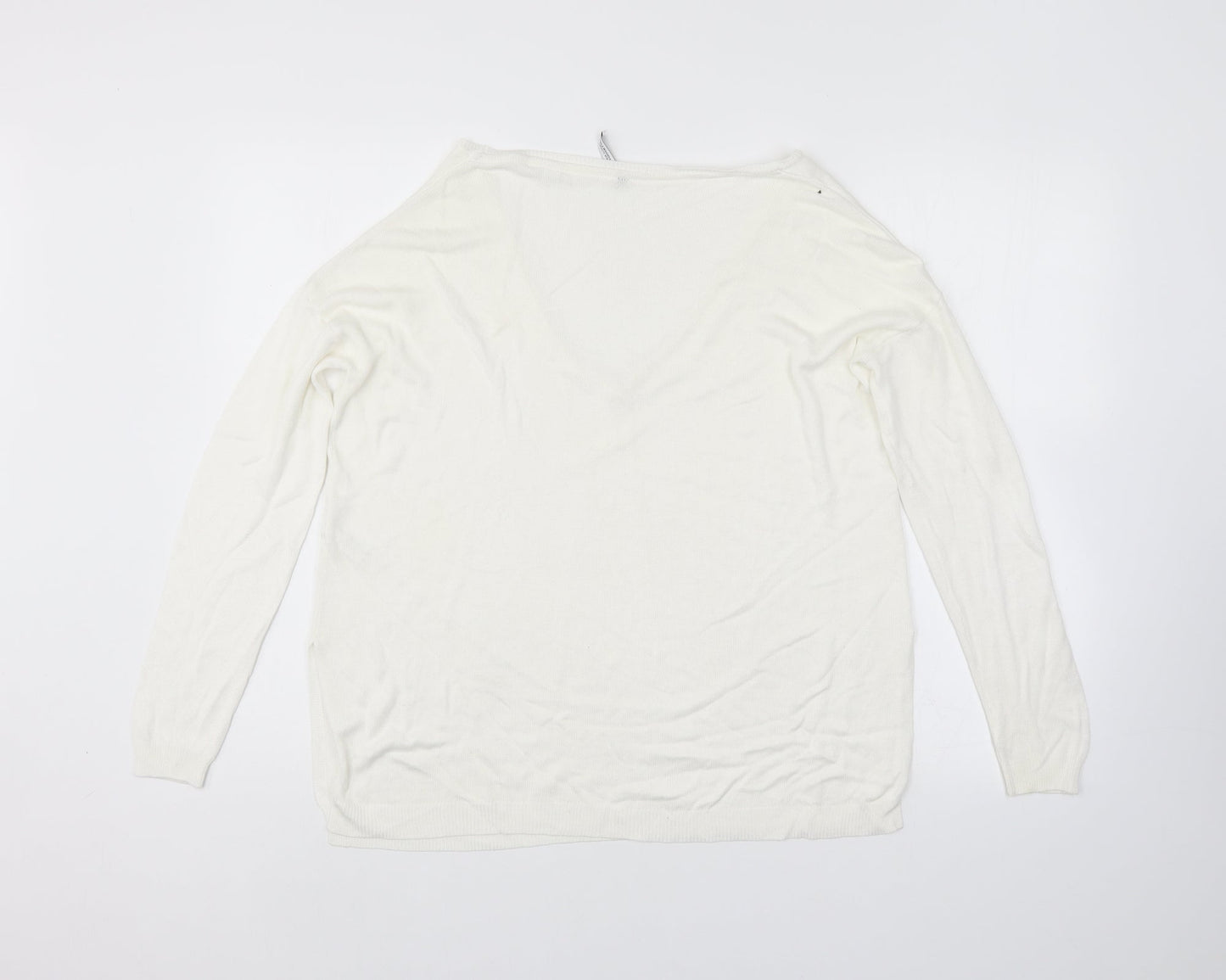 Womens UK Size 14 capsule White Pullover Jumper
