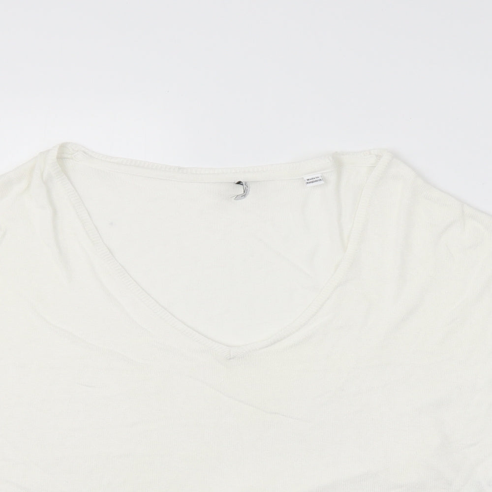 Womens UK Size 14 capsule White Pullover Jumper