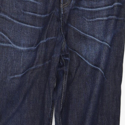 Admiral Womens Blue  Denim Straight Jeans Size 34 L32 in