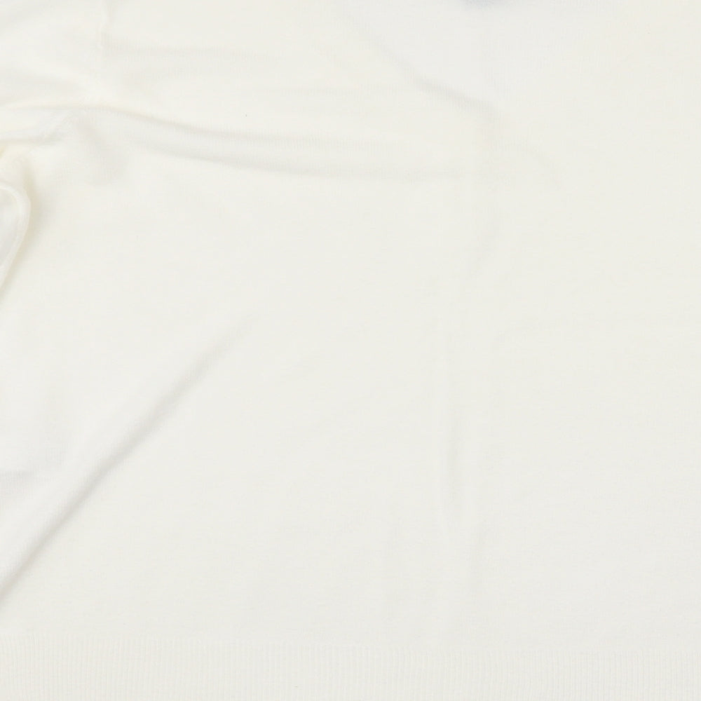Primark Womens White   Pullover Jumper Size M