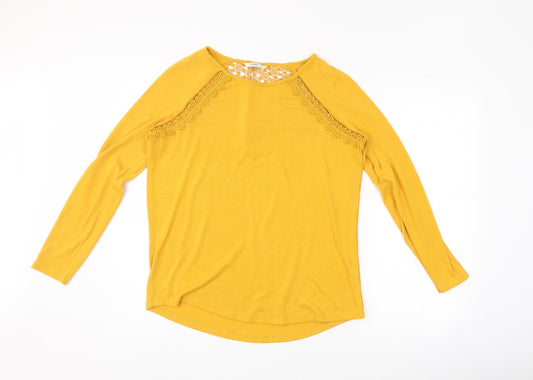 George Womens Yellow   Basic T-Shirt Size 12