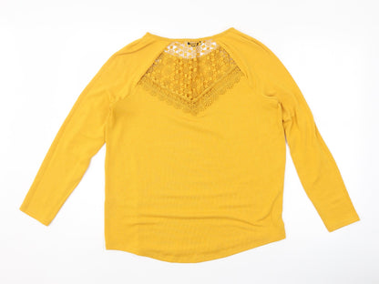 George Womens Yellow   Basic T-Shirt Size 12