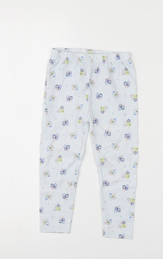 TU Girls Multicoloured Floral  Jegging Trousers Size 2 Years