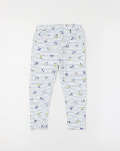 TU Girls Multicoloured Floral  Jegging Trousers Size 2 Years