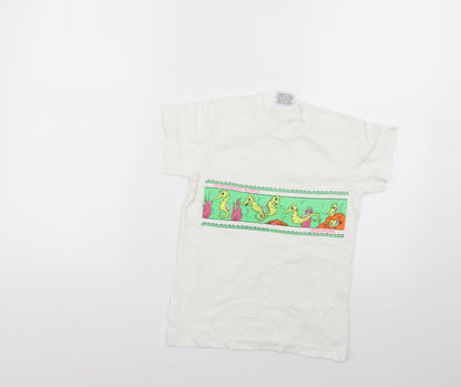 underwater world  Red Geometric  Basic T-Shirt Size 18-24 Months