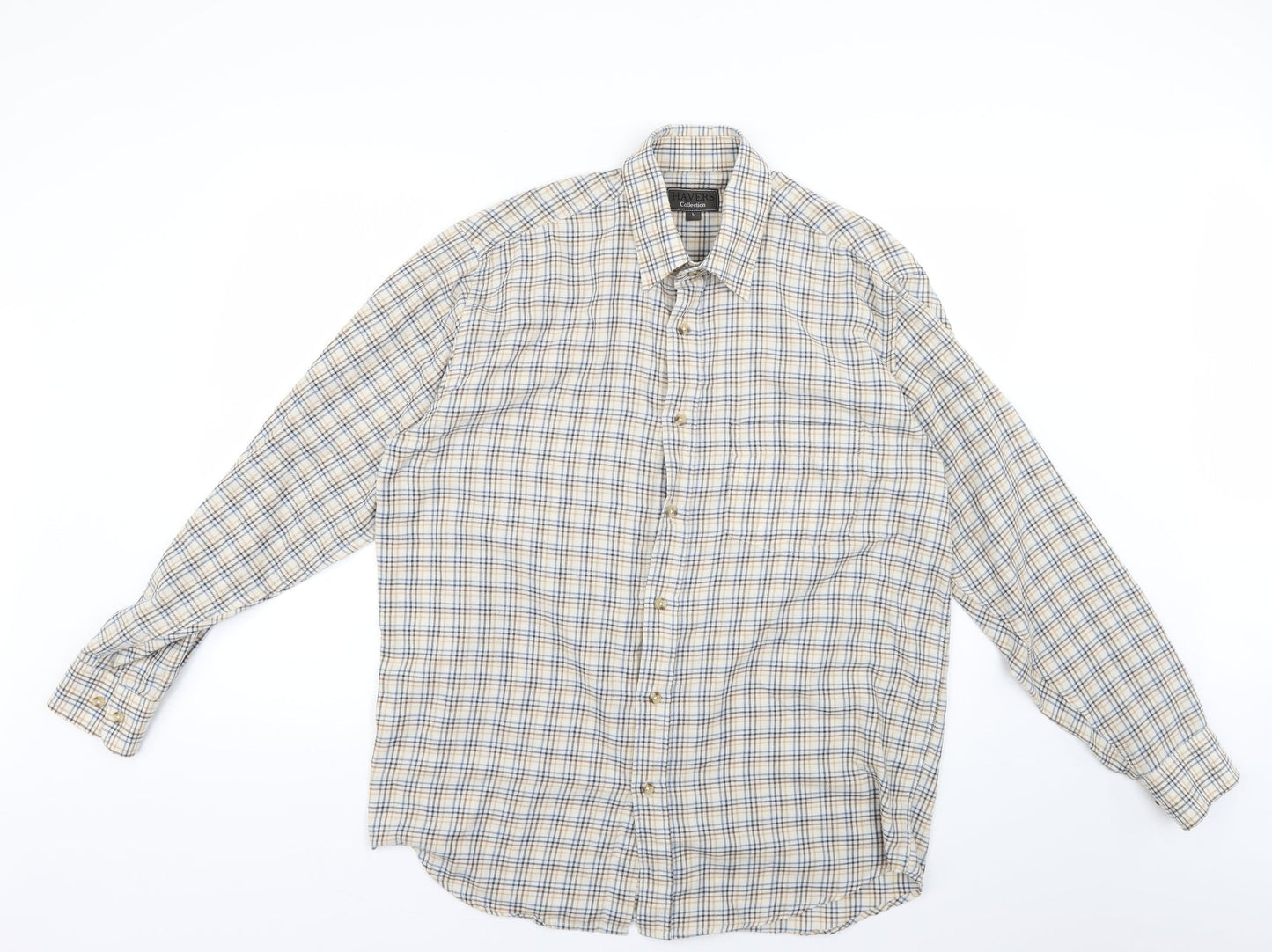 Mens UK Size L havers collection Multicoloured  Button-Up Long Sleeve Casual Shi