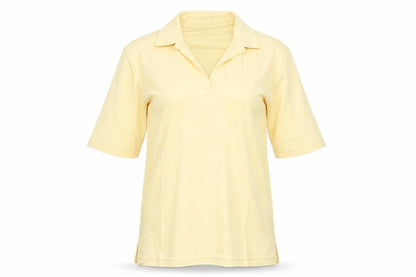 Womens UK Size XS country collection Yellow Basic Polo