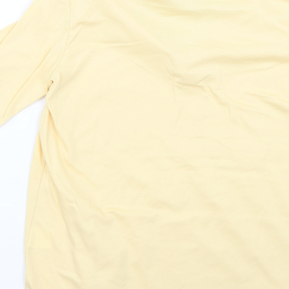 Womens UK Size XS country collection Yellow Basic Polo