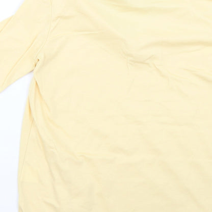 Womens UK Size XS country collection Yellow Basic Polo
