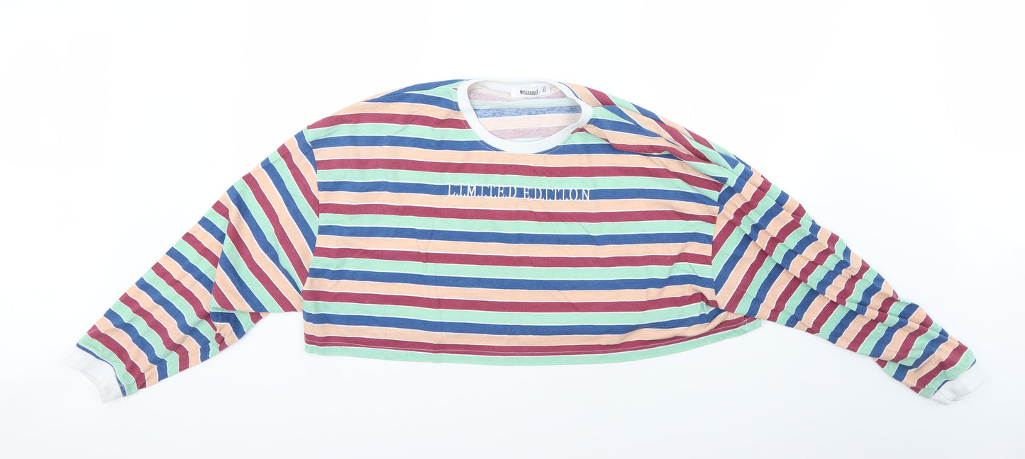 Womens UK Size 12 Missguided Multicoloured Pullover Jumper