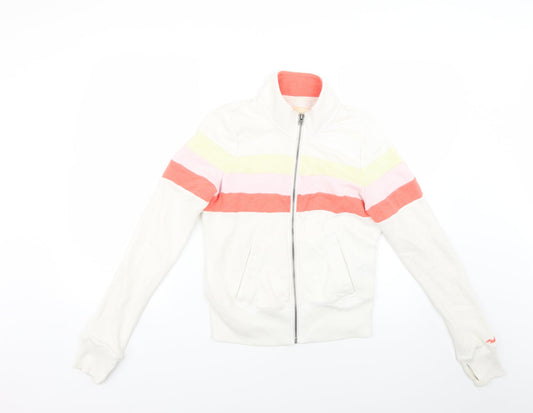 Womens UK Size S Hollister Multicoloured Full Zip Jumper