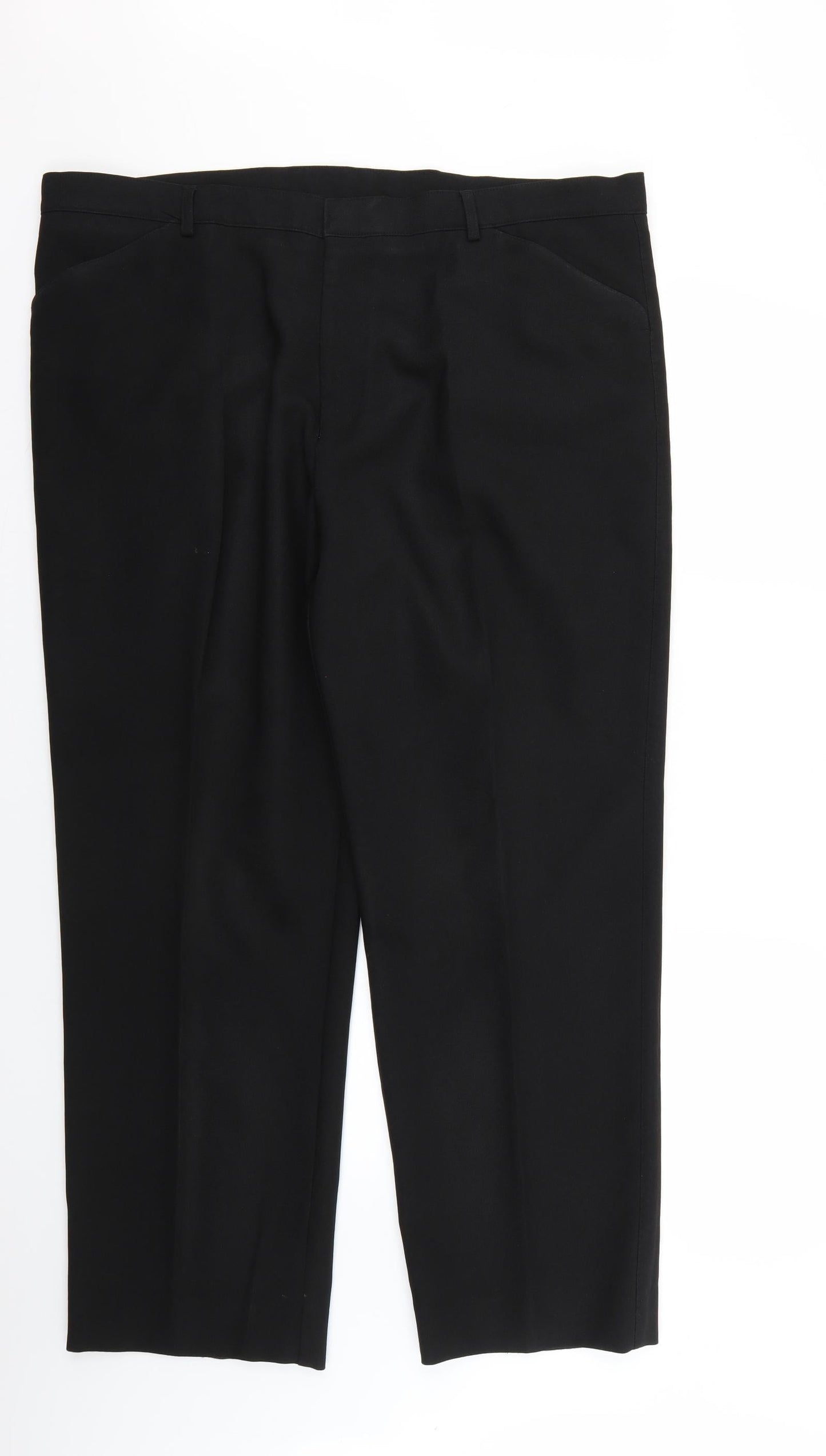 Preworn Mens Black   Trousers  Size 42 L25 in