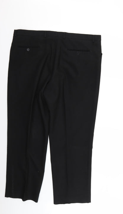 Preworn Mens Black   Trousers  Size 42 L25 in