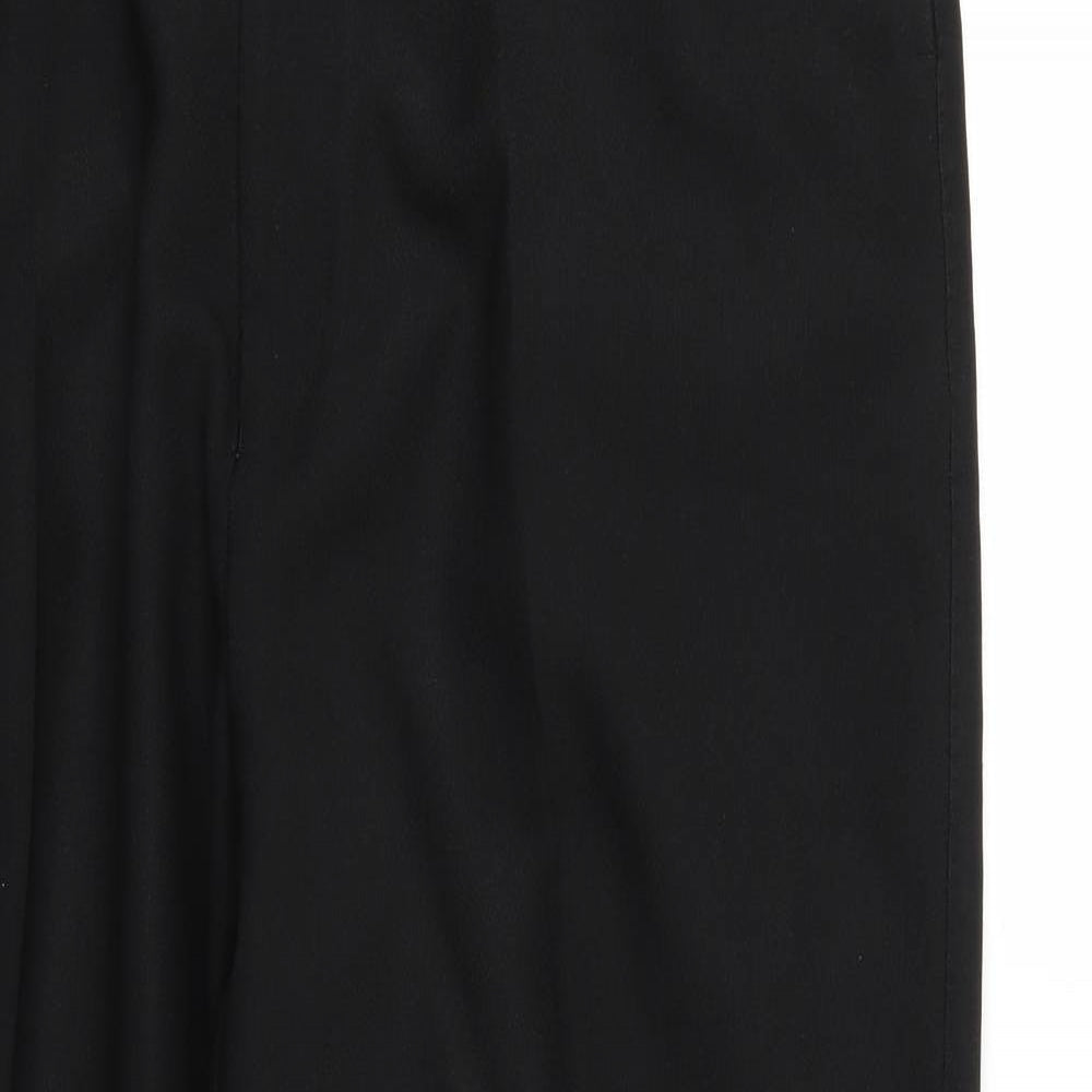 Preworn Mens Black   Trousers  Size 42 L25 in