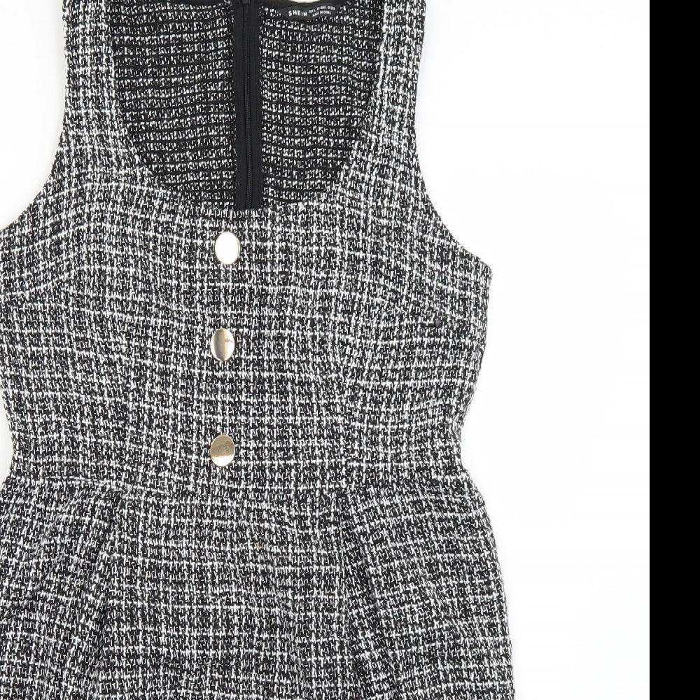 SheIn Womens Multicoloured Geometric  Bodycon  Size L