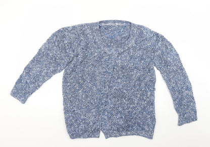 Womens UK Size 12 River Island Blue Cardigan Jumper