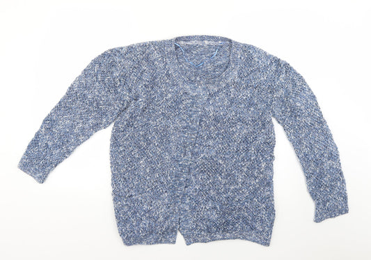 Womens UK Size 12 River Island Blue Cardigan Jumper
