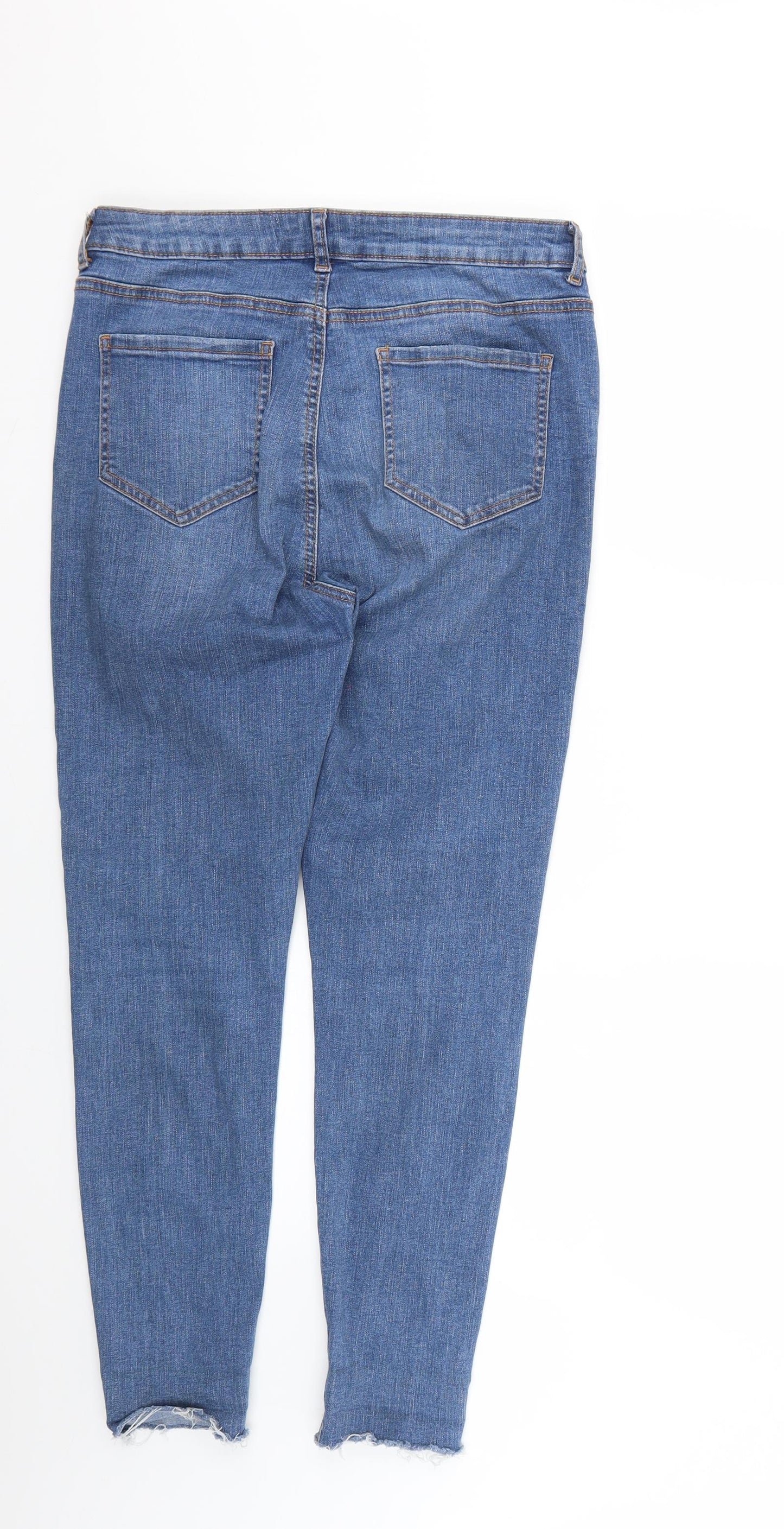 Womens UK Size  Preworn Regular Fit Skinny Blue Jeans