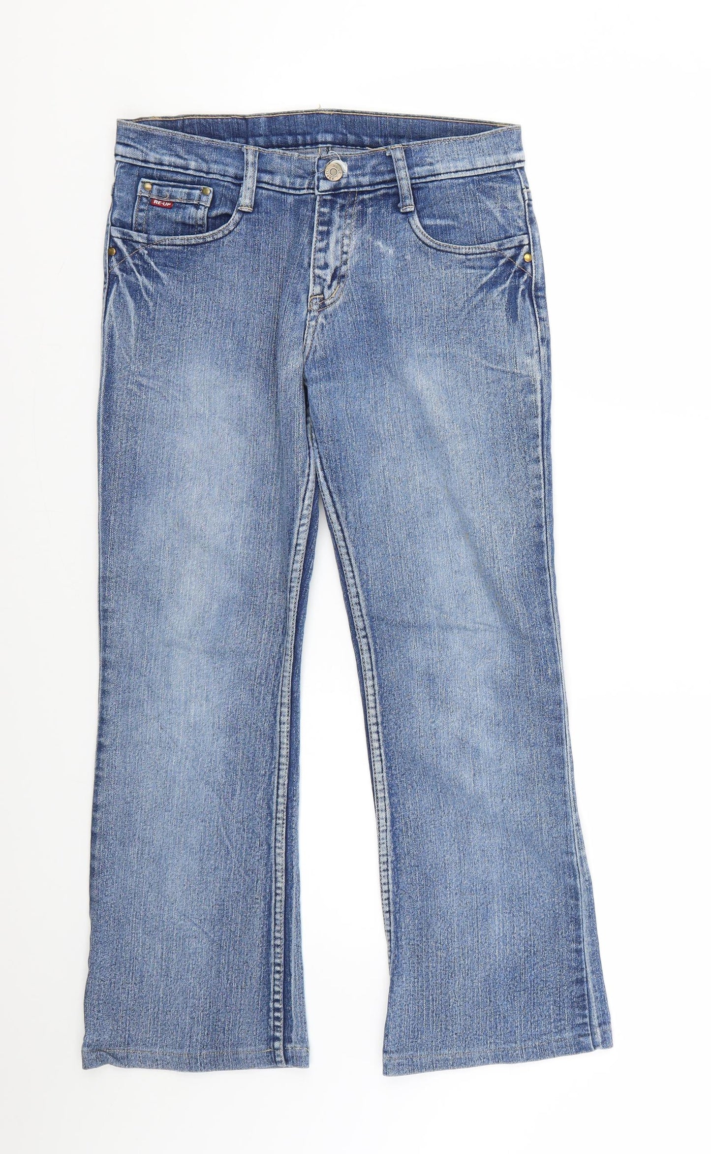 Mens UK Size 29 in re-up Regular Fit Skinny Blue Jeans