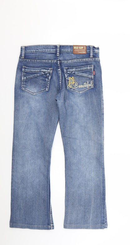 Mens UK Size 29 in re-up Regular Fit Skinny Blue Jeans