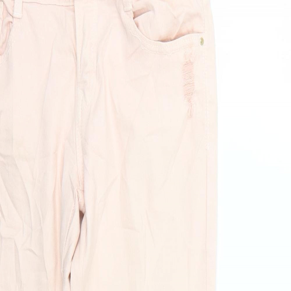 Zara Womens Pink   Skinny Jeans Size 8 L24 in