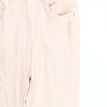 Zara Womens Pink   Skinny Jeans Size 8 L24 in