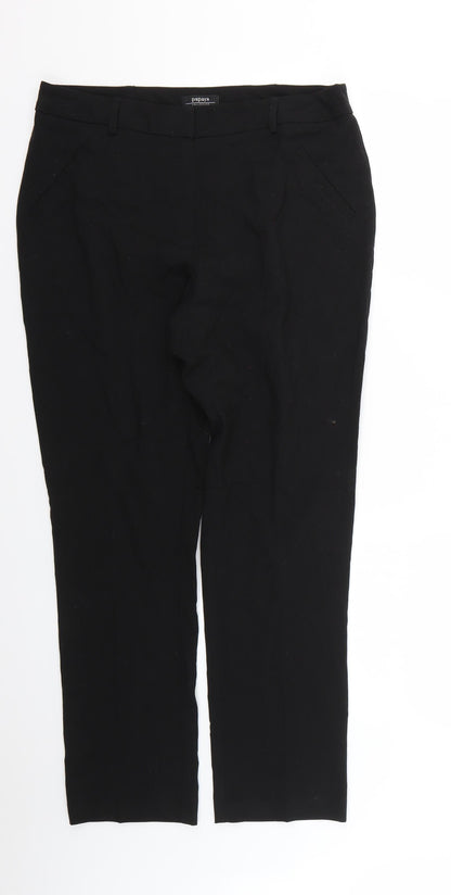 Womens UK Size 12 Papaya Regular Fit  Black Trousers