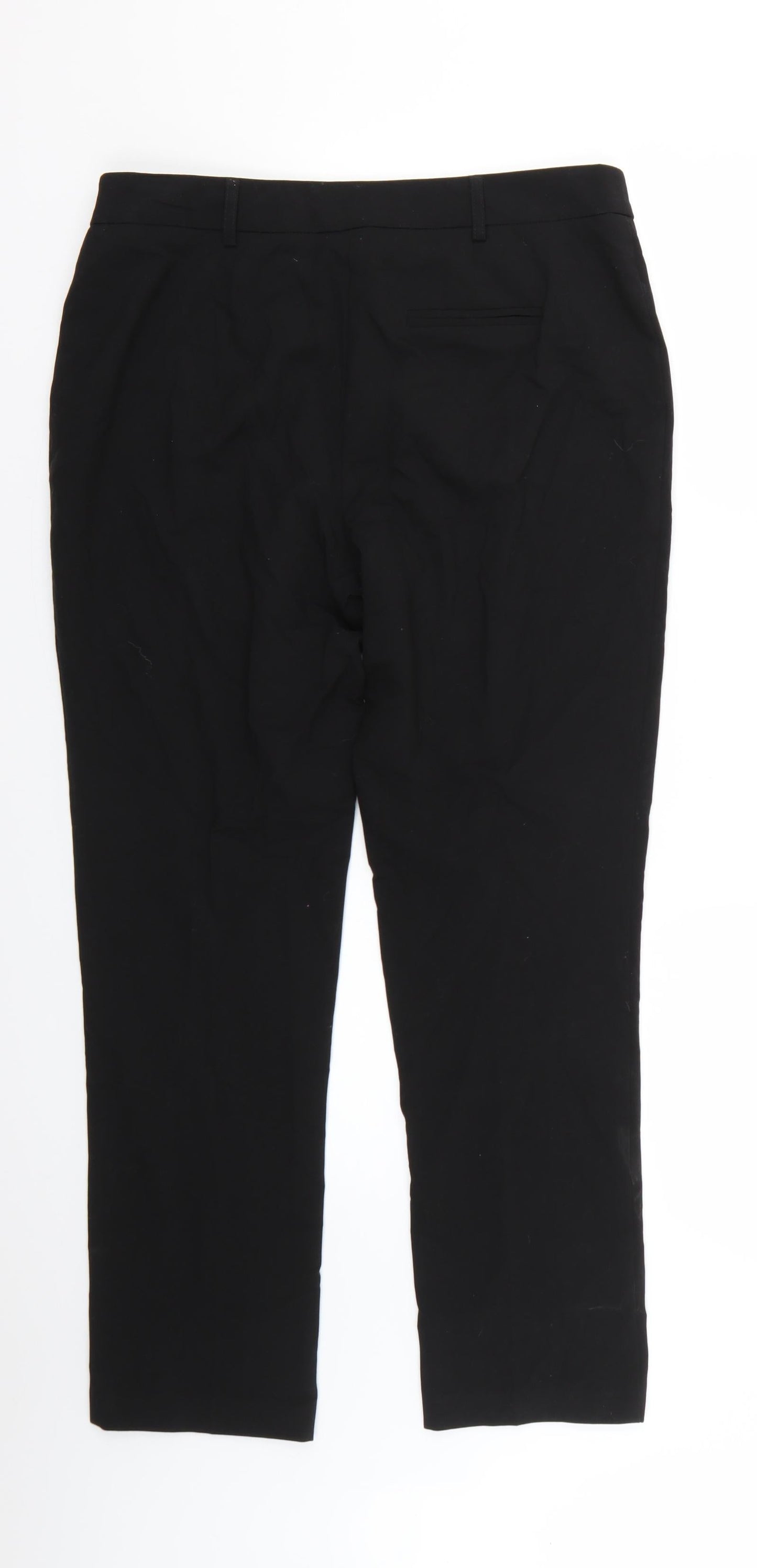 Womens UK Size 12 Papaya Regular Fit  Black Trousers