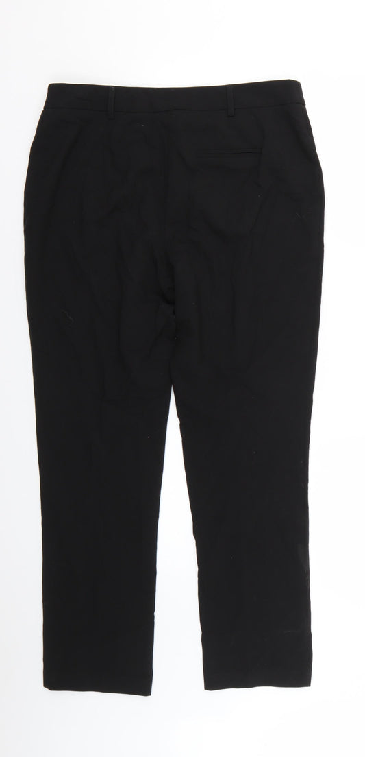 Womens UK Size 12 Papaya Regular Fit  Black Trousers