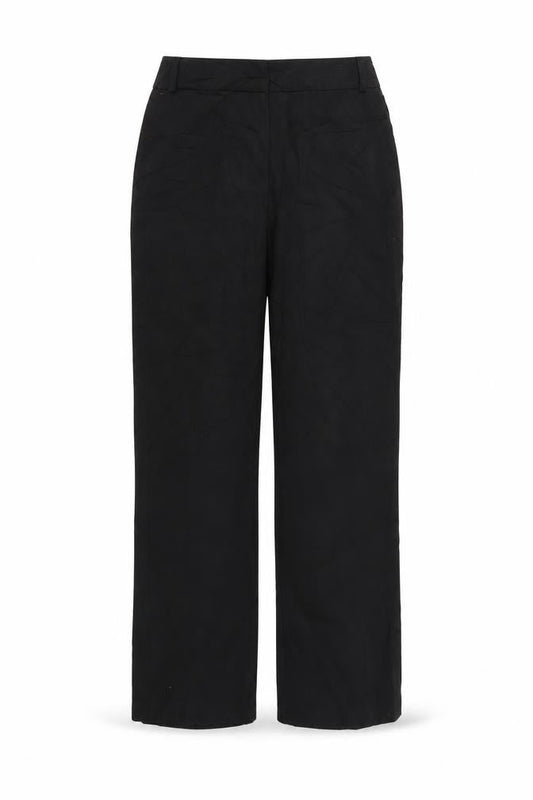 Womens UK Size 10 BHS Regular Fit  Black Trousers