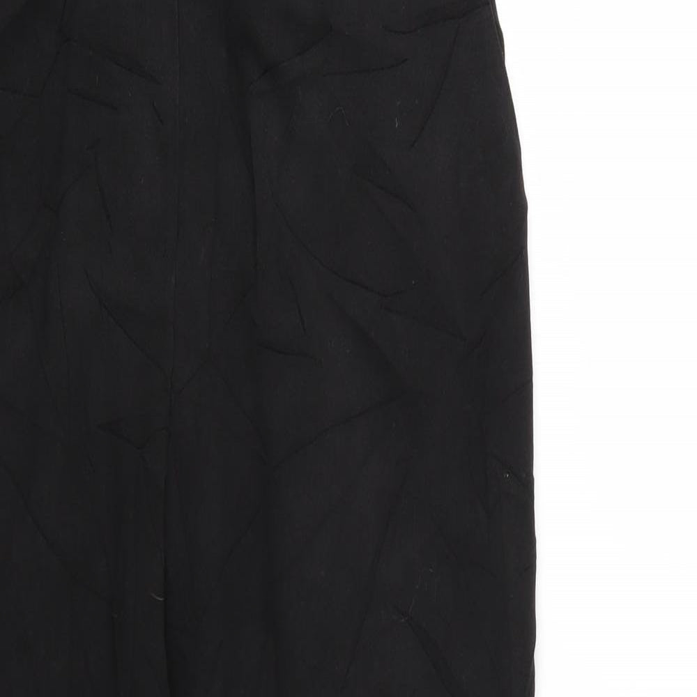 Womens UK Size 10 BHS Regular Fit  Black Trousers